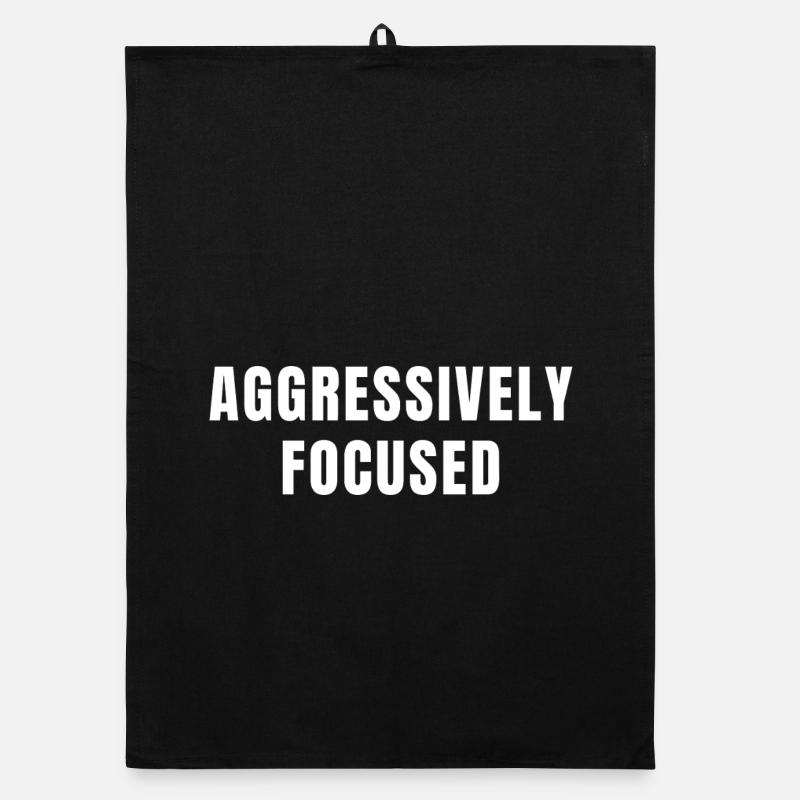 Discipline agressivement concentrée Succès Mindset Torchon bio