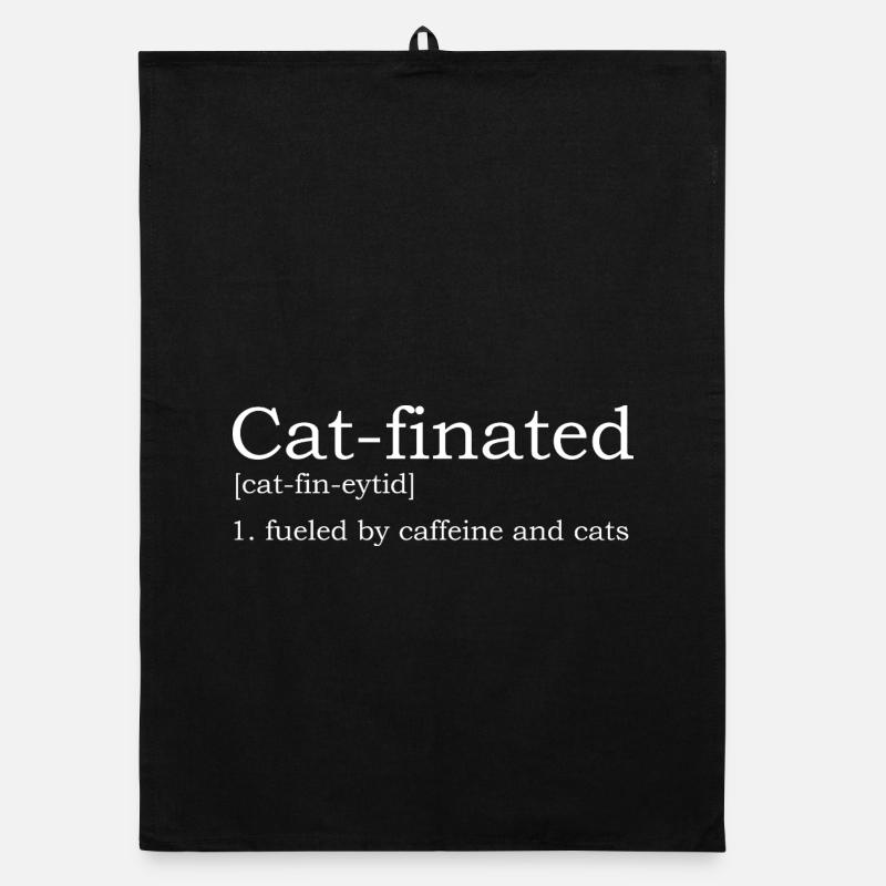 Alimenté par les chats et le café Torchon bio