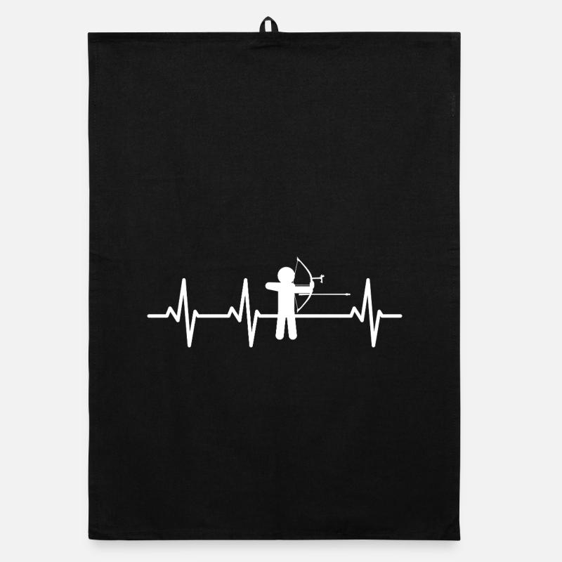 Archery Heartbeat Organic dish towel