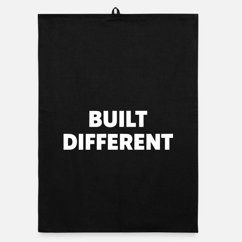 Construit différemment – Typographie audacieuse Torchon bio
