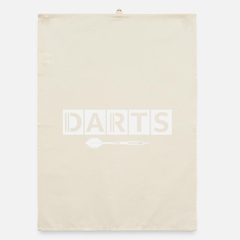 Motif de fléchettes avec détails de flèches Torchon bio