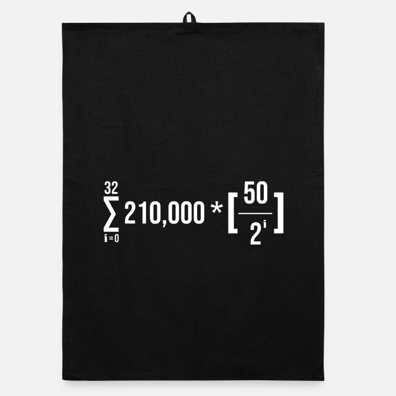 Bitcoin Supply Formula Organic dish towel