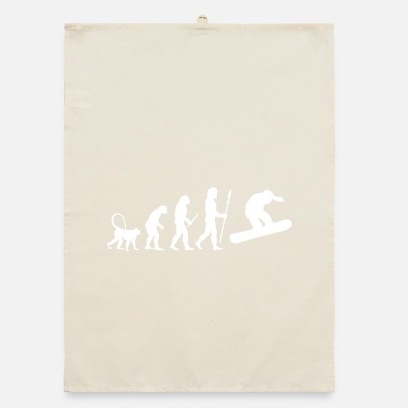 Snowboarding Development Organic dish towel