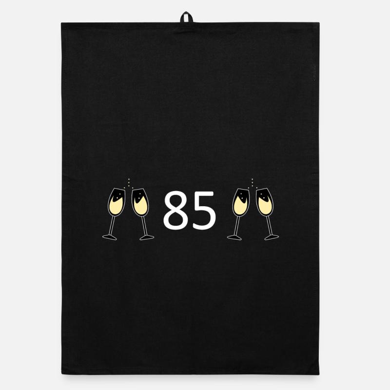 85e anniversaire 85 ans 85 Numéro 85 Blanc Torchon bio