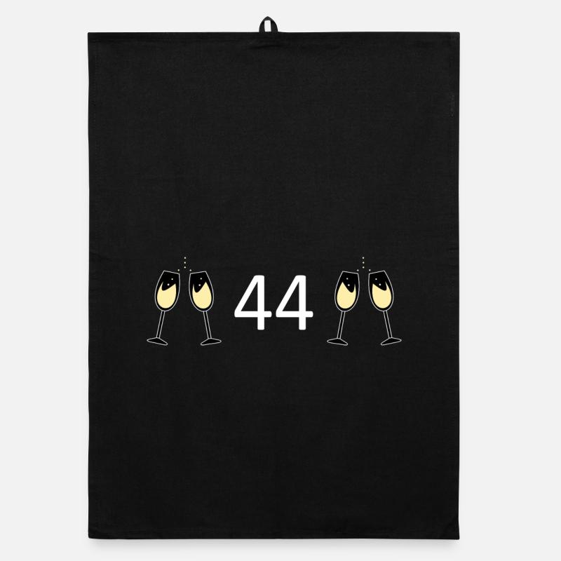 44e anniversaire 44 ans 44 ans numéro 44 Torchon bio