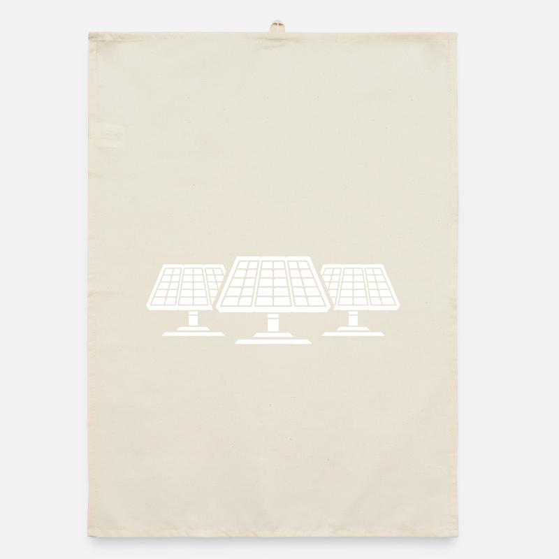 Solar PV system panels Organic dish towel