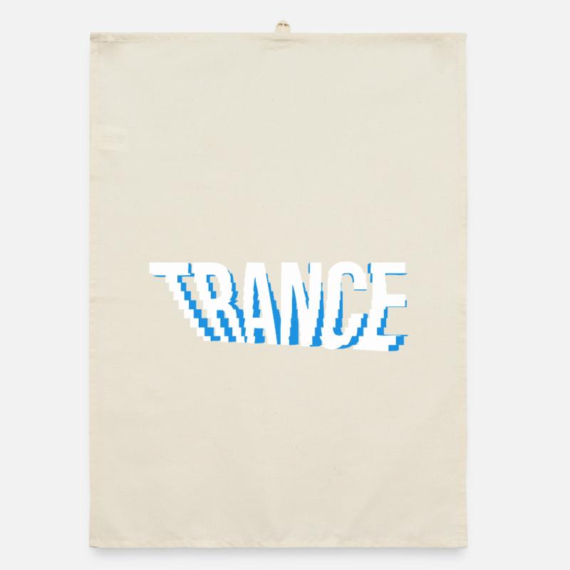Conception de logo de musique trance. Torchon bio