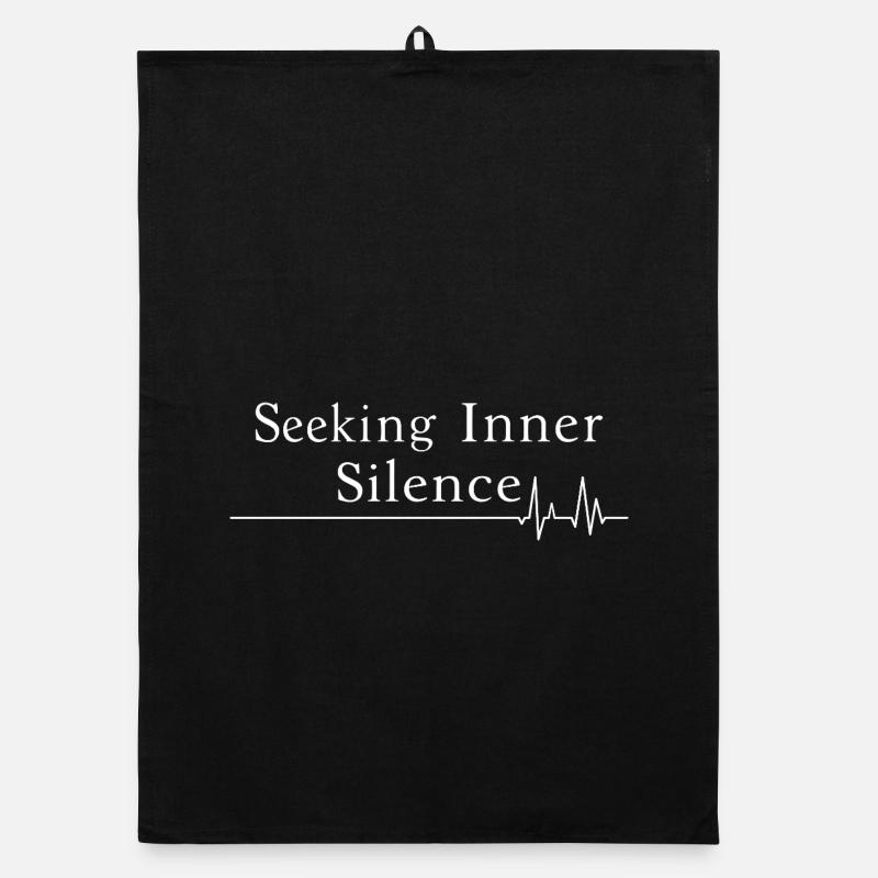 Seeking Inner Silence Ruhe finden Organic Geschirrtuch