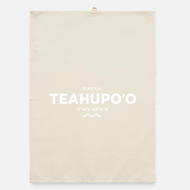 Teahupo'o Wave and Coordinates Tee Organic dish towel