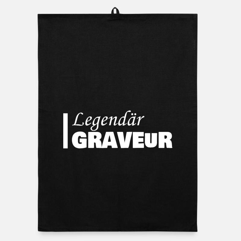Gift for Engraver Organic dish towel