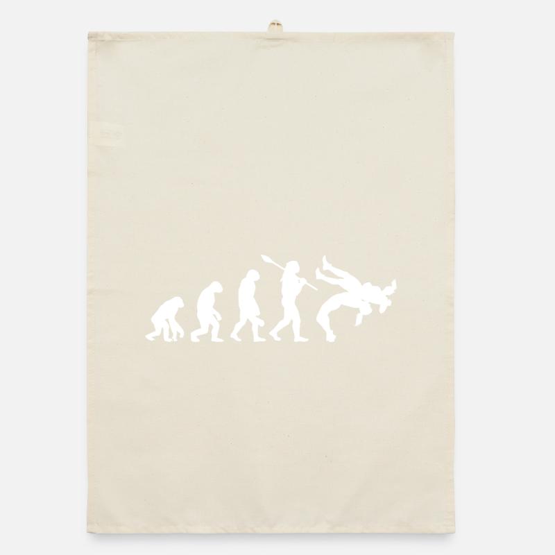 Évolution des sports de combat en silhouette de lutte Torchon bio