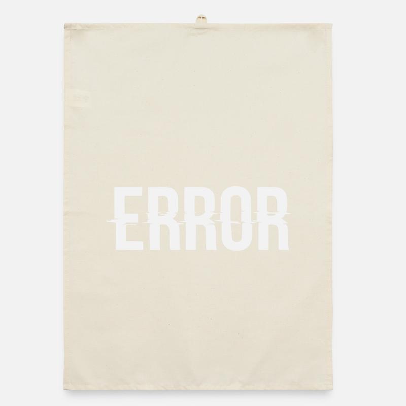 Error Fehlermeldung mit Glitch Schriftzug Organic Geschirrtuch