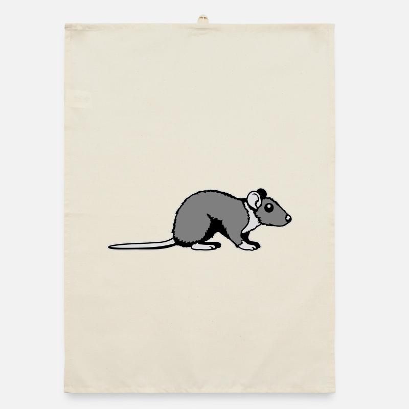 Profil secondaire de rat Mignon, bande dessinée drôle d’animal rongeur Torchon bio