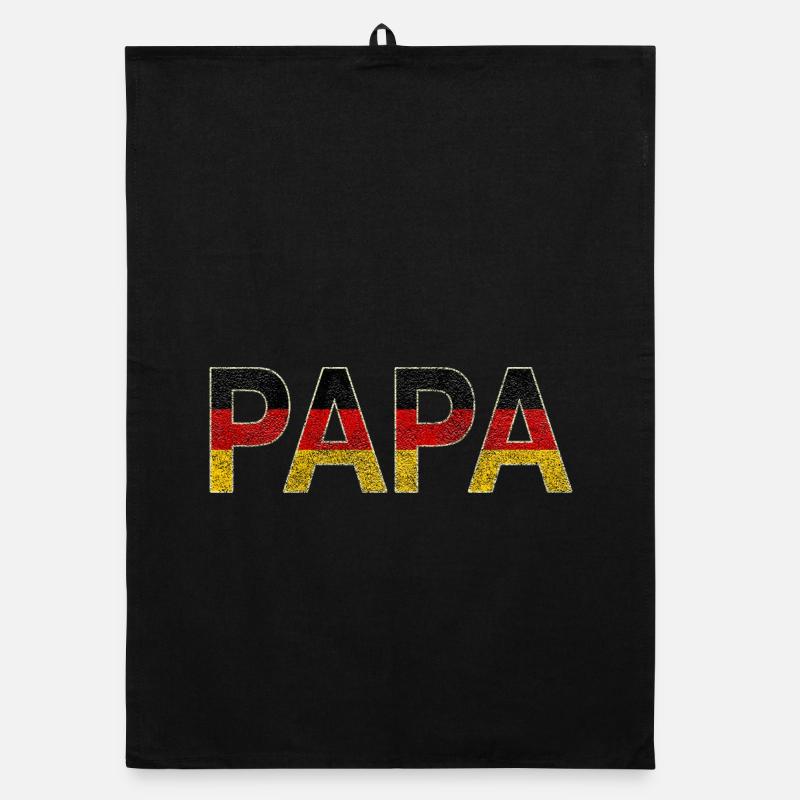 Papa en Texture de drapeau allemand Torchon bio