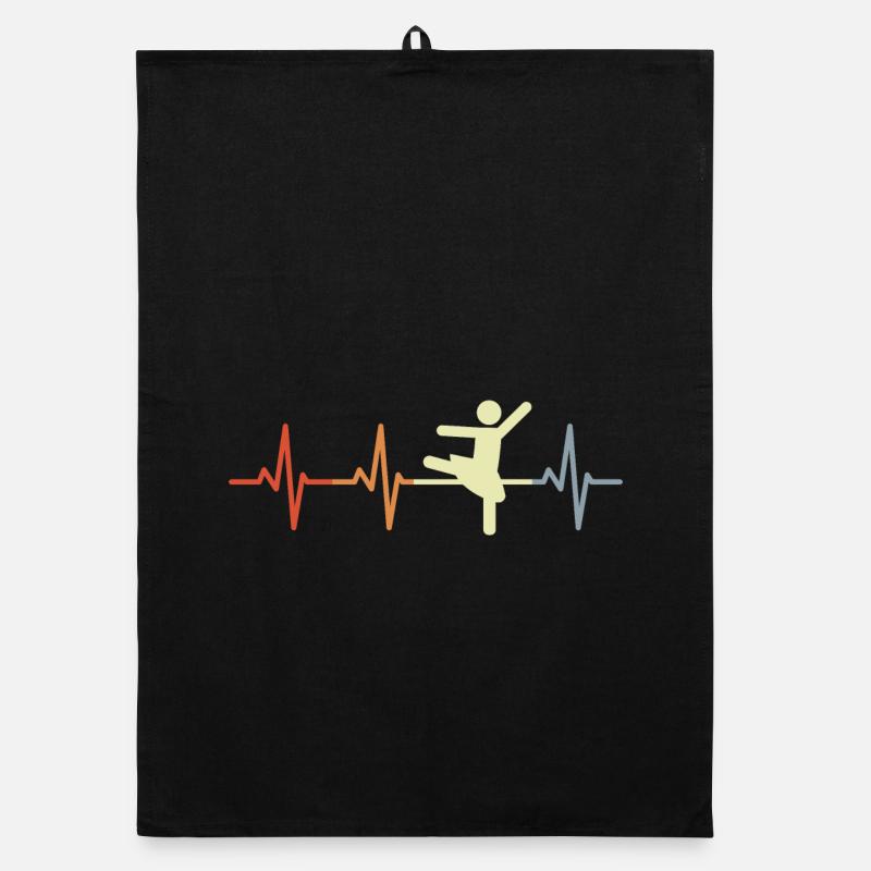 Danseur de ballet Heartbeat Torchon bio