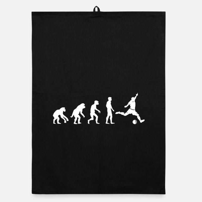 Football Evolution Monkey Funny Designs Fan Logo Torchon bio