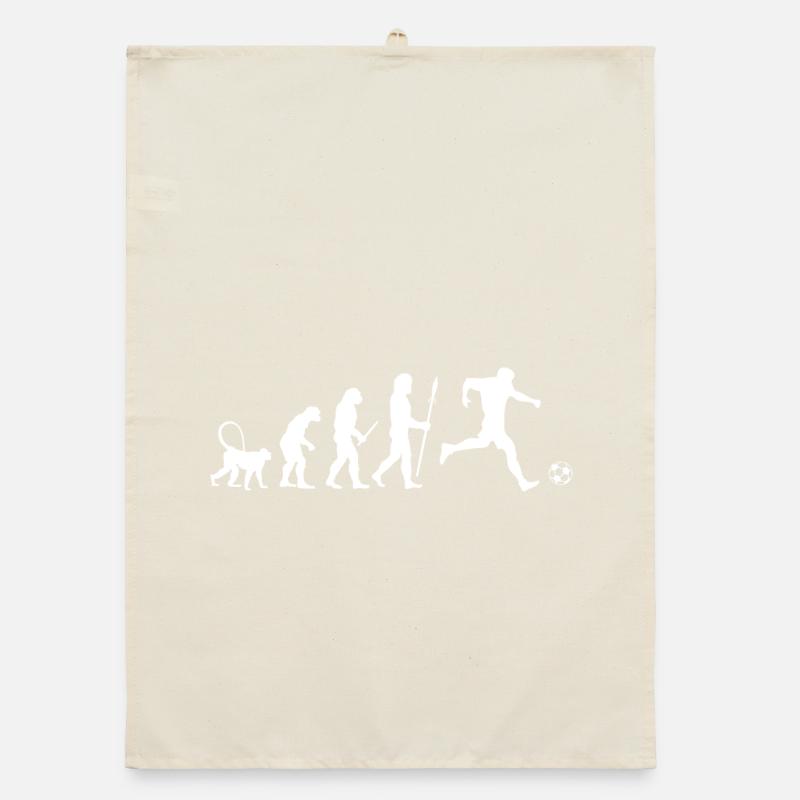 Fußball Evolution Organic Geschirrtuch