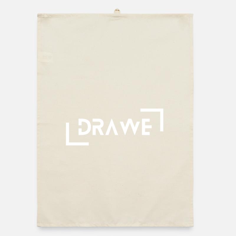 drawe - eilig, gestresst, beschäftigt, Dialekt Organic Geschirrtuch