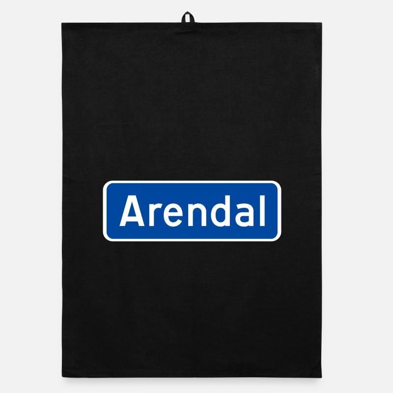 Arendal - Torchon bio - noir