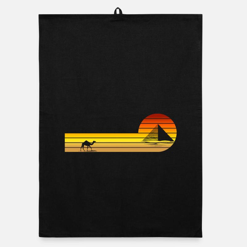 Coucher de soleil en Égypte Torchon bio