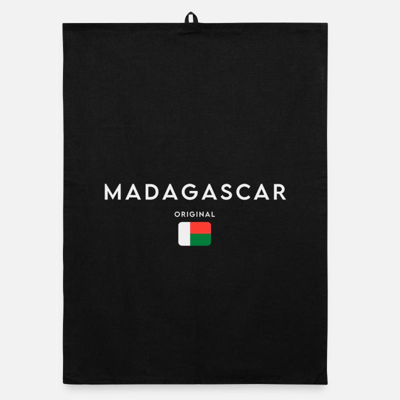 Madagascar flag, Malagasy pride Organic dish towel