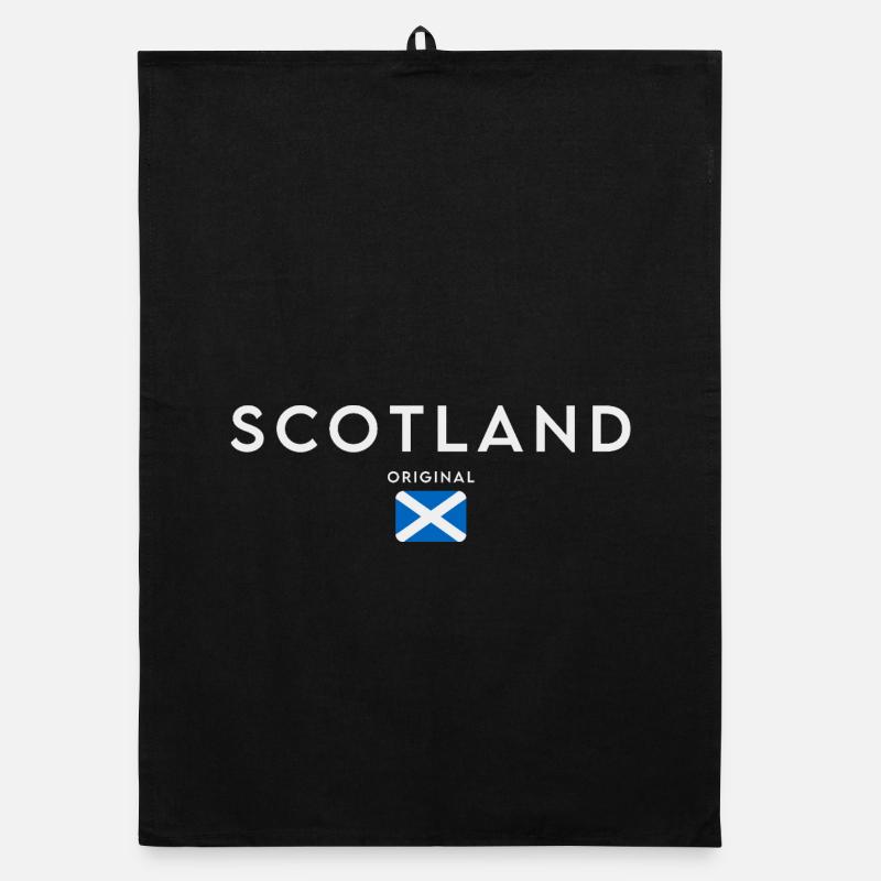 Drapeau de l’Ecosse, fierté écossaise Torchon bio