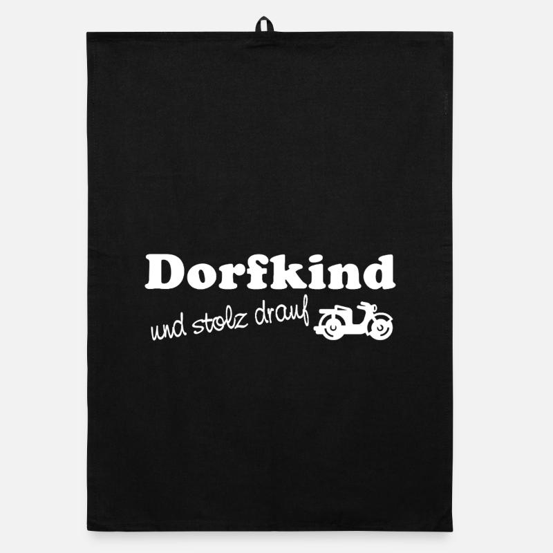 Dorfkind - und stolz drauf Organic Geschirrtuch