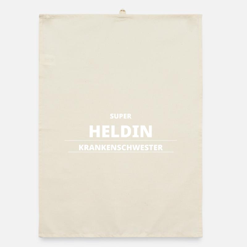 SUPER HELDIN KRANKENSCHWESTER Organic Geschirrtuch