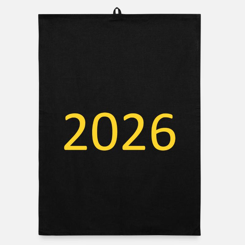 2026 Yellow Template Personalize Organic dish towel