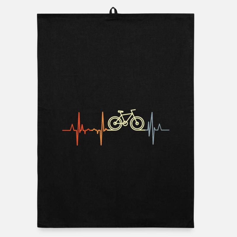 Rythme cardiaque du cycliste Torchon bio