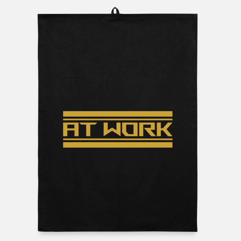 at work Organic dish towel