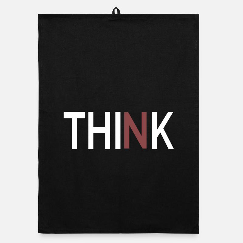 Denken Sie minimalistisches, klares Design Organic Geschirrtuch
