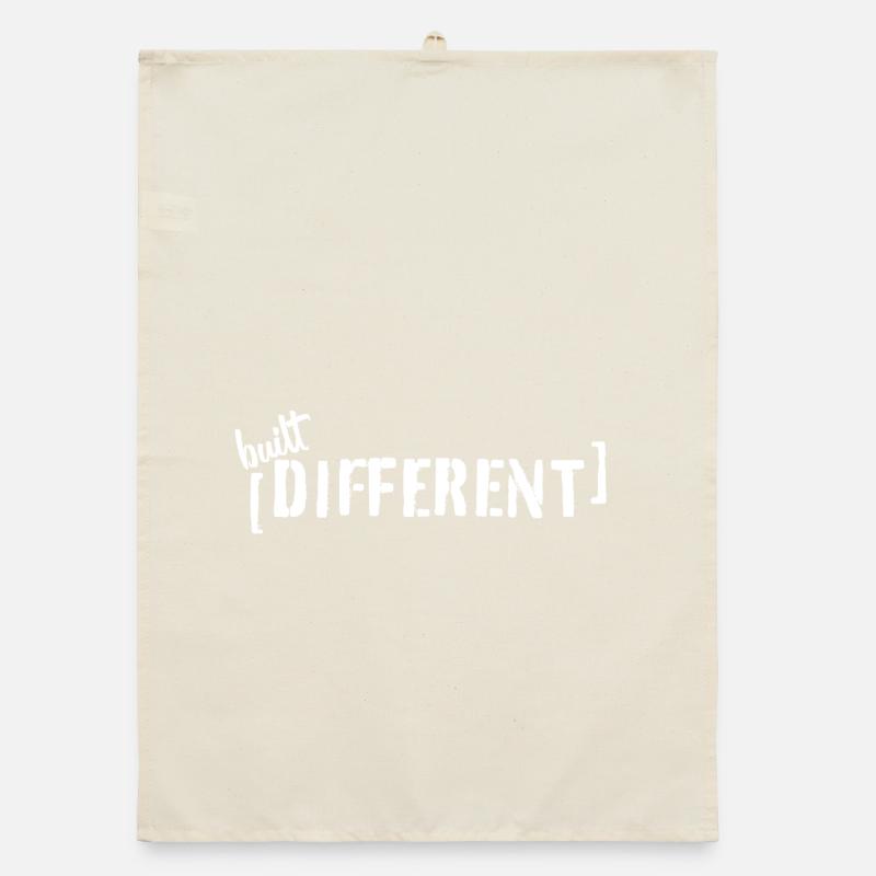 Built Different – Typo Statement Trend Spruch Organic Geschirrtuch