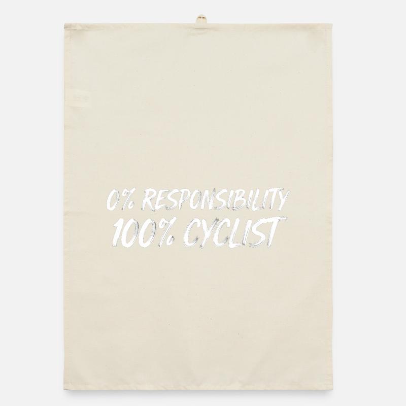 0 % Responsabilité 100 % Cyclistes Torchon bio