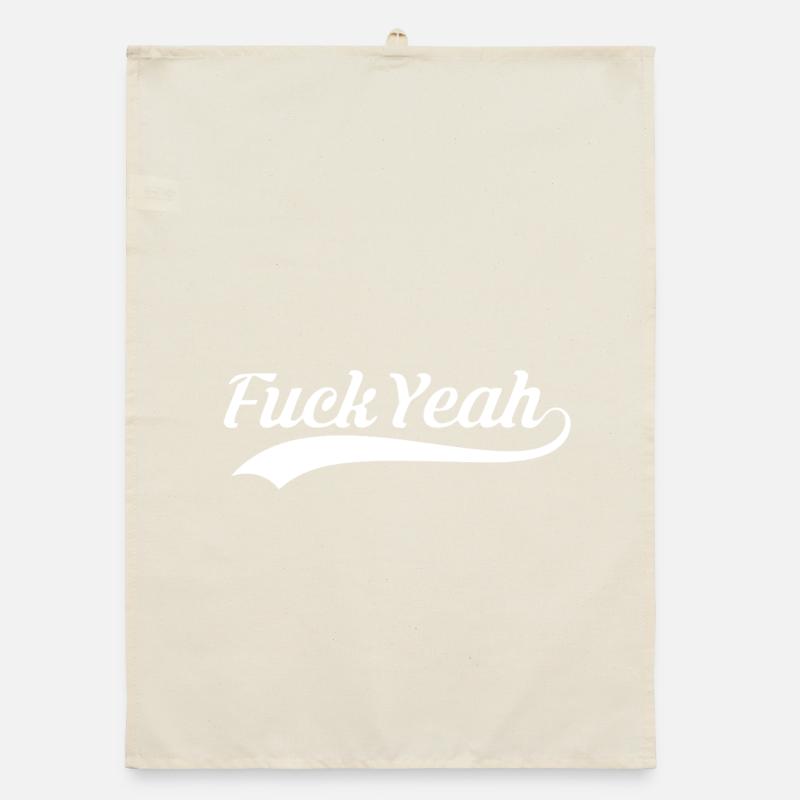 Fuck Yeah Vintage Script Logo Torchon bio