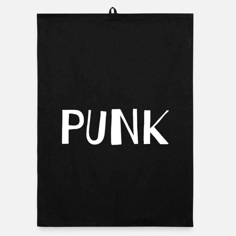 Punk logo Urban design Organic dish towel