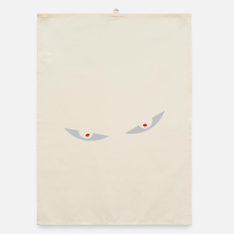comic eyes smiley augen Organic dish towel