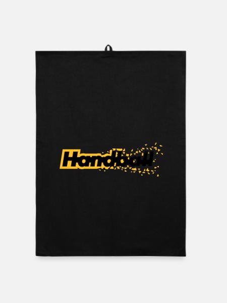 Handball - Organic dish towel - black - Front