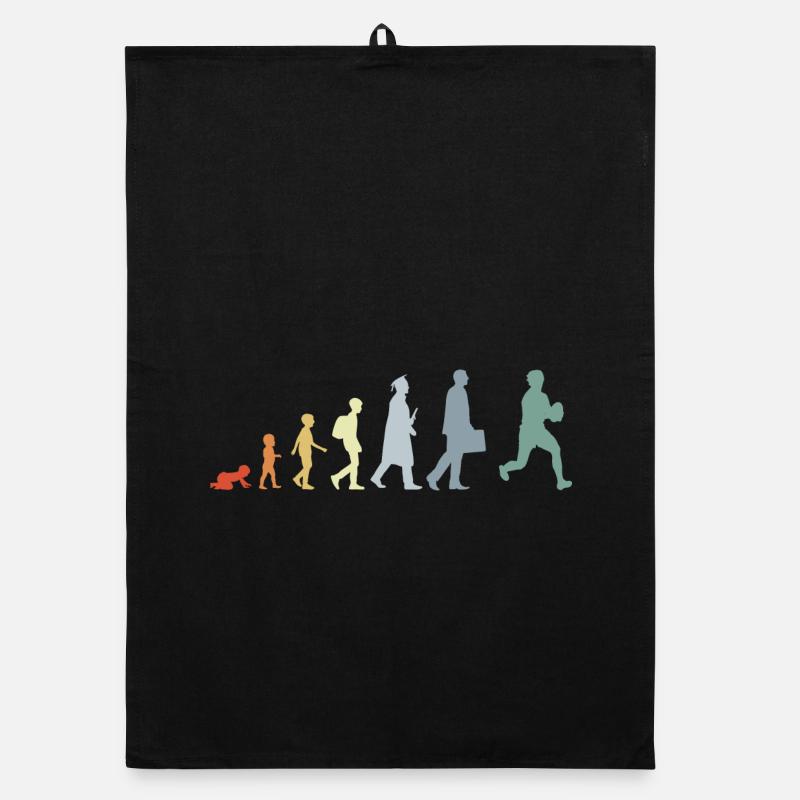 Évolution du rugby vintage Torchon bio