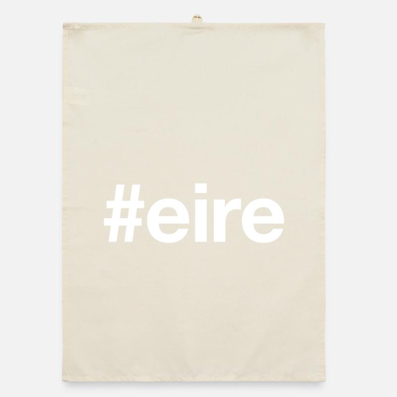 EIRE Hashtag Irlande Torchon bio