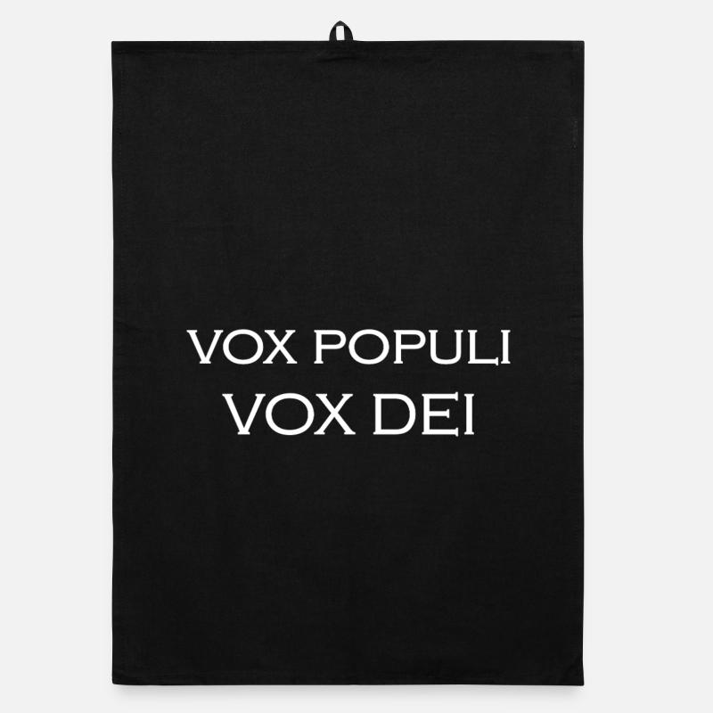 VOX_POPULI-_VOX_DEI - Torchon bio - noir