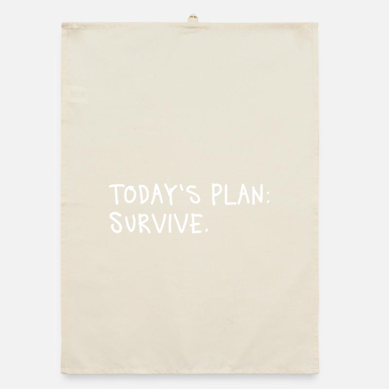 Today’s Plan Survive Minimal Statement Organic Geschirrtuch