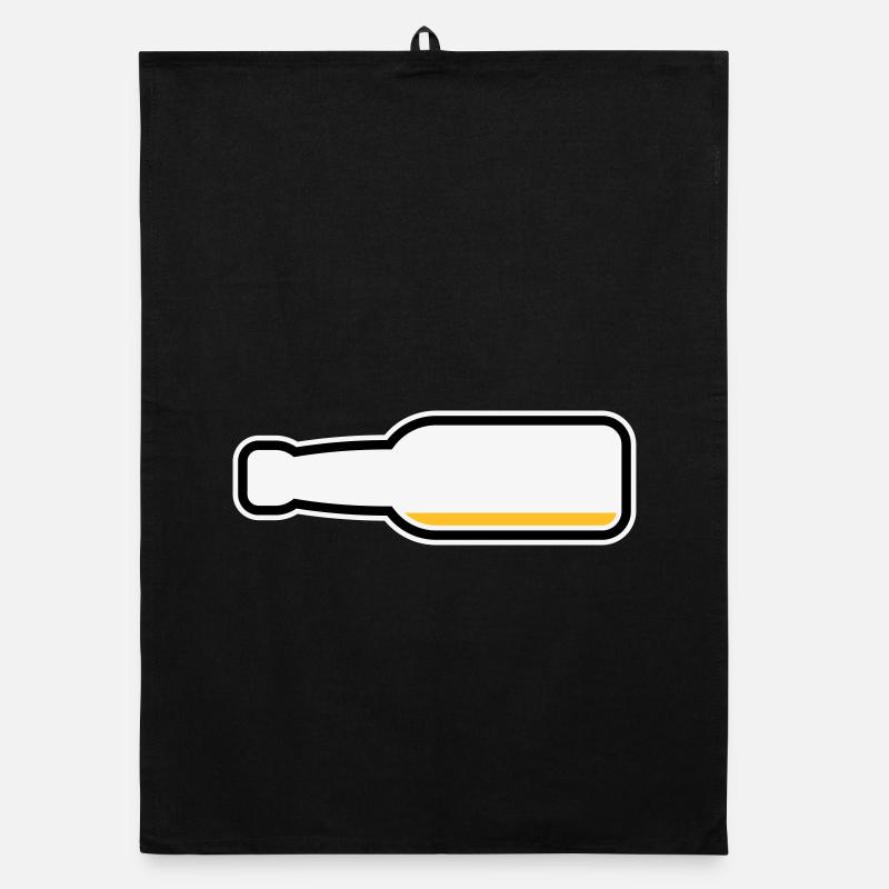 Bierflasche Leer (Bier Bierchen Symbol / POS 3C) Organic Geschirrtuch
