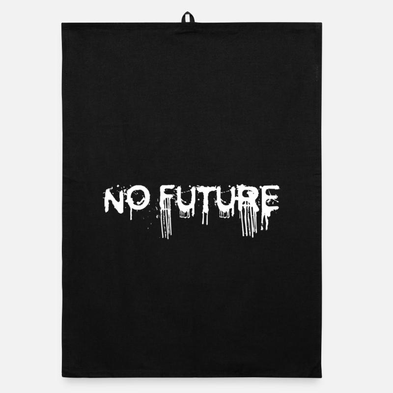 NO FUTURE (blanc) Torchon bio