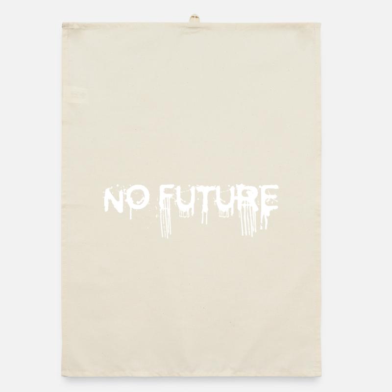 NO FUTURE (blanc) Torchon bio