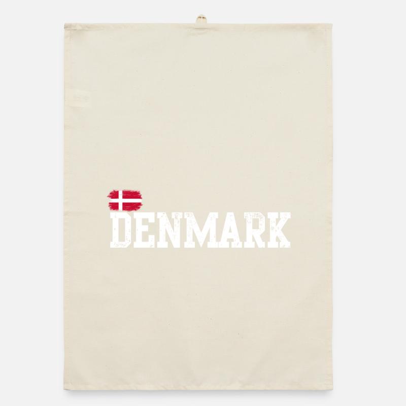 Denmark Pride Schablone Organic Geschirrtuch
