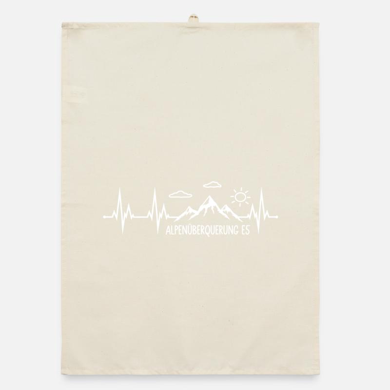 Alpenüberquerung E5 Organic Geschirrtuch