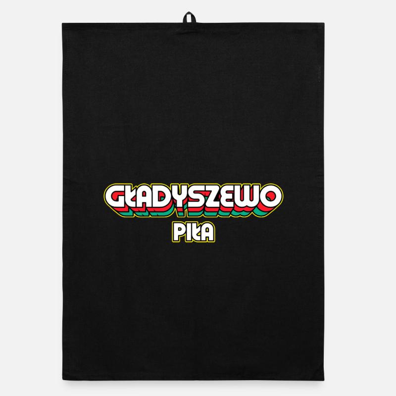 Gładyszewo Piła. Nom du district rétro Torchon bio