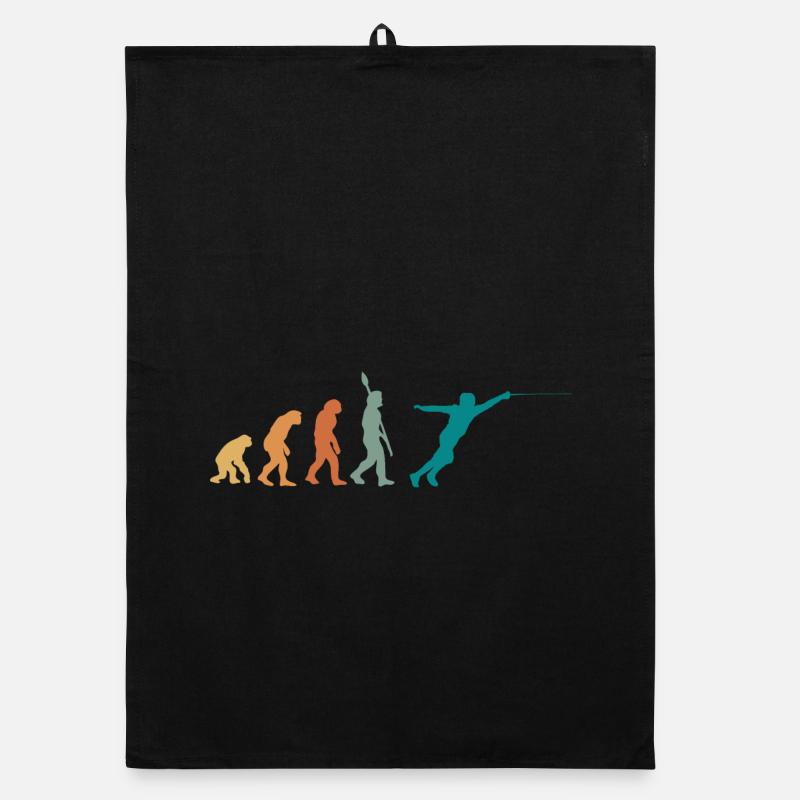 Evolution Retro Fencing Organic dish towel