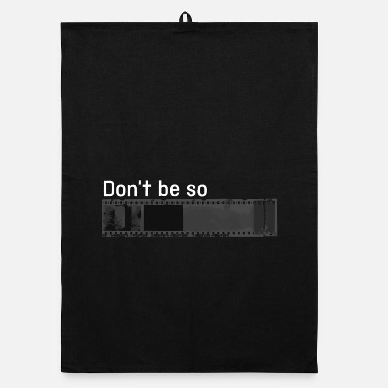 "Don't be so negative" w Organic dish towel